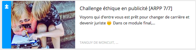 Challenge éthique en publicité - Module 7/7